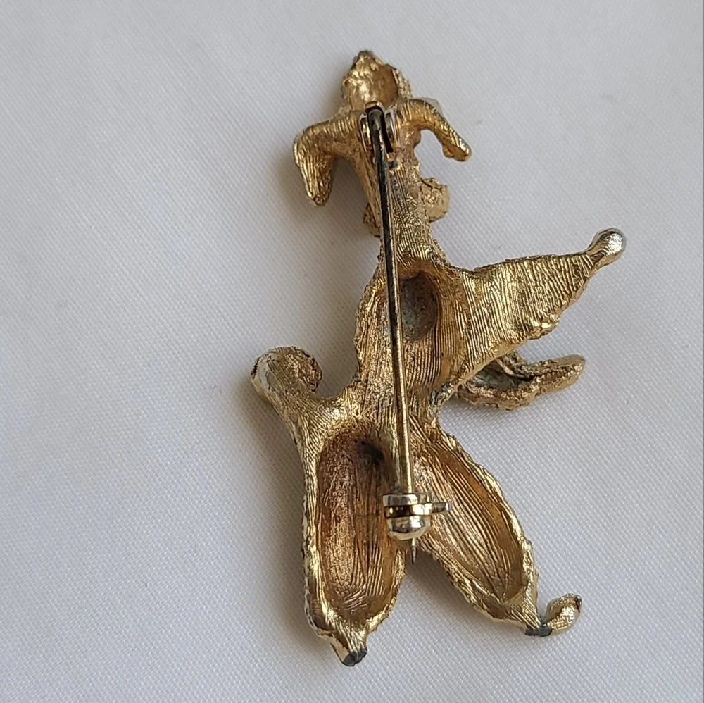 SALE! Vintage Mid Century Poodle Brooch